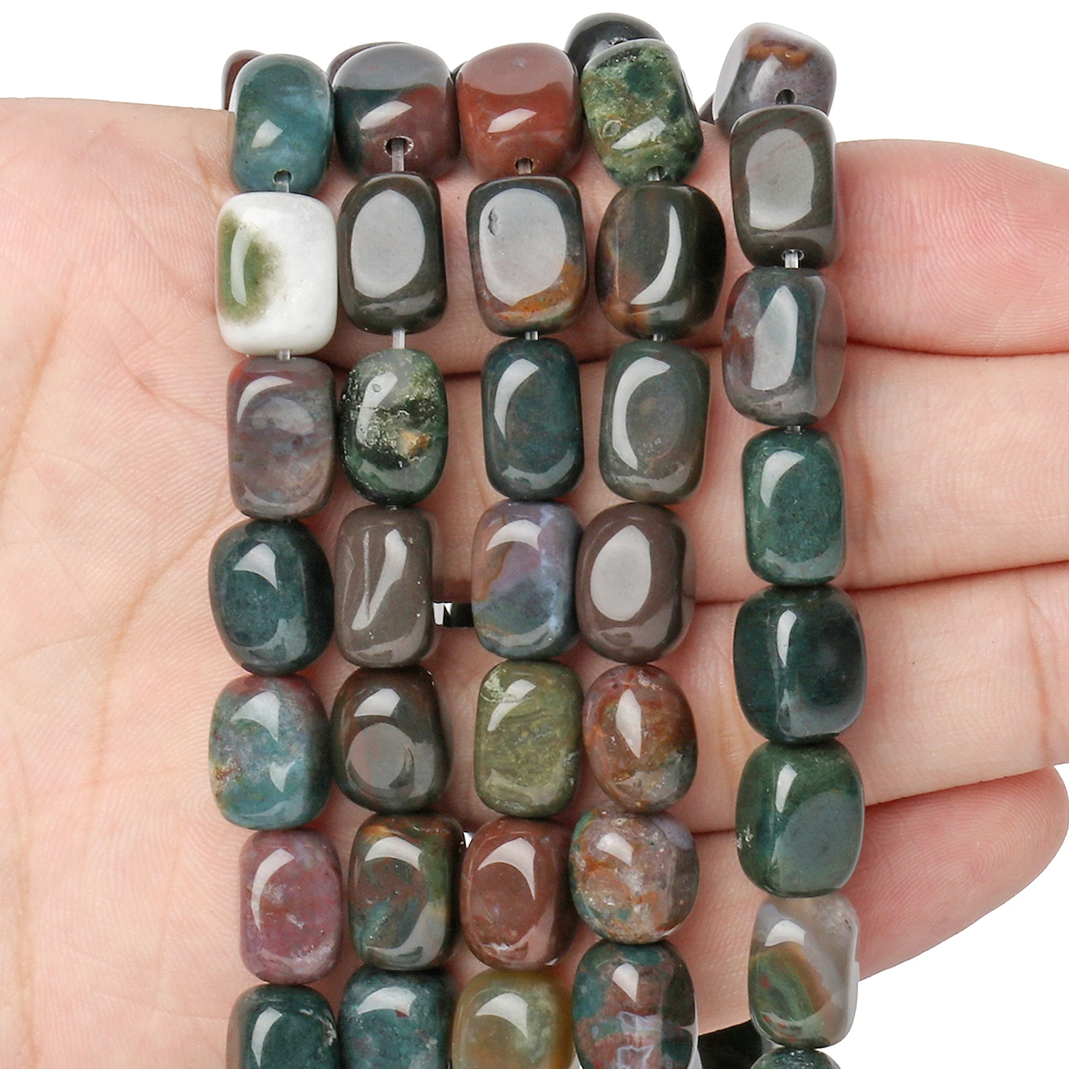 

Natural India Agate Stone Beads 8x12mm Charms Loose Cube Shape Beads For Jewelry Making Diy Bracelet Necklace Wholesale