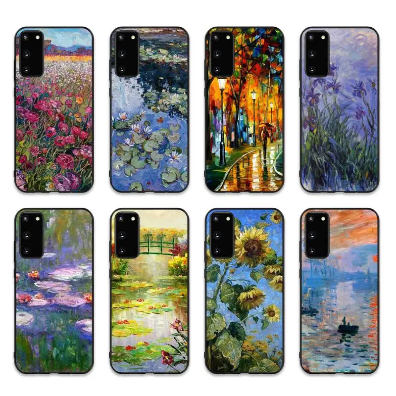 

Monet Oil Painting Phone Case for Samsung S10 21 20 9 8 plus lite S20 UlTRA 7edge