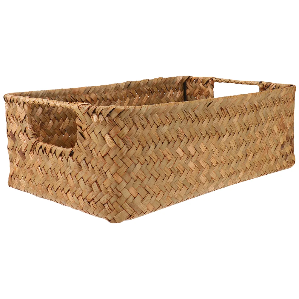 

Basket Storage Baskets Woven Wicker Rattan Clothes Bins Bathroom Organizer Containers Seagrass Rectangular Serving Picnic