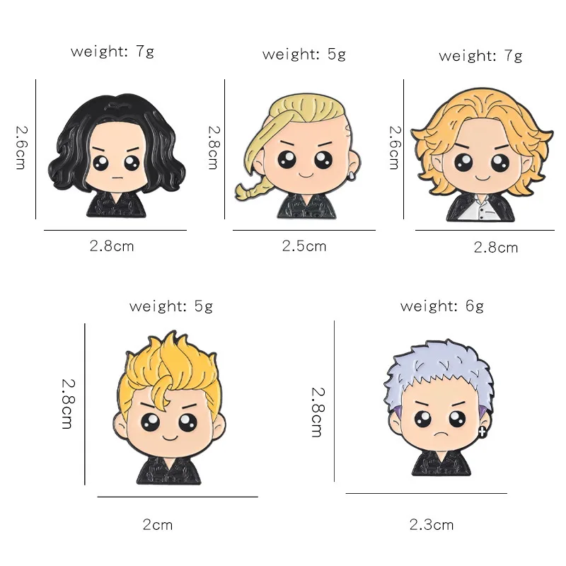 Эмалированные Броши с эмалью в стиле аниме Токийский Мститель броши булавкой Mikey