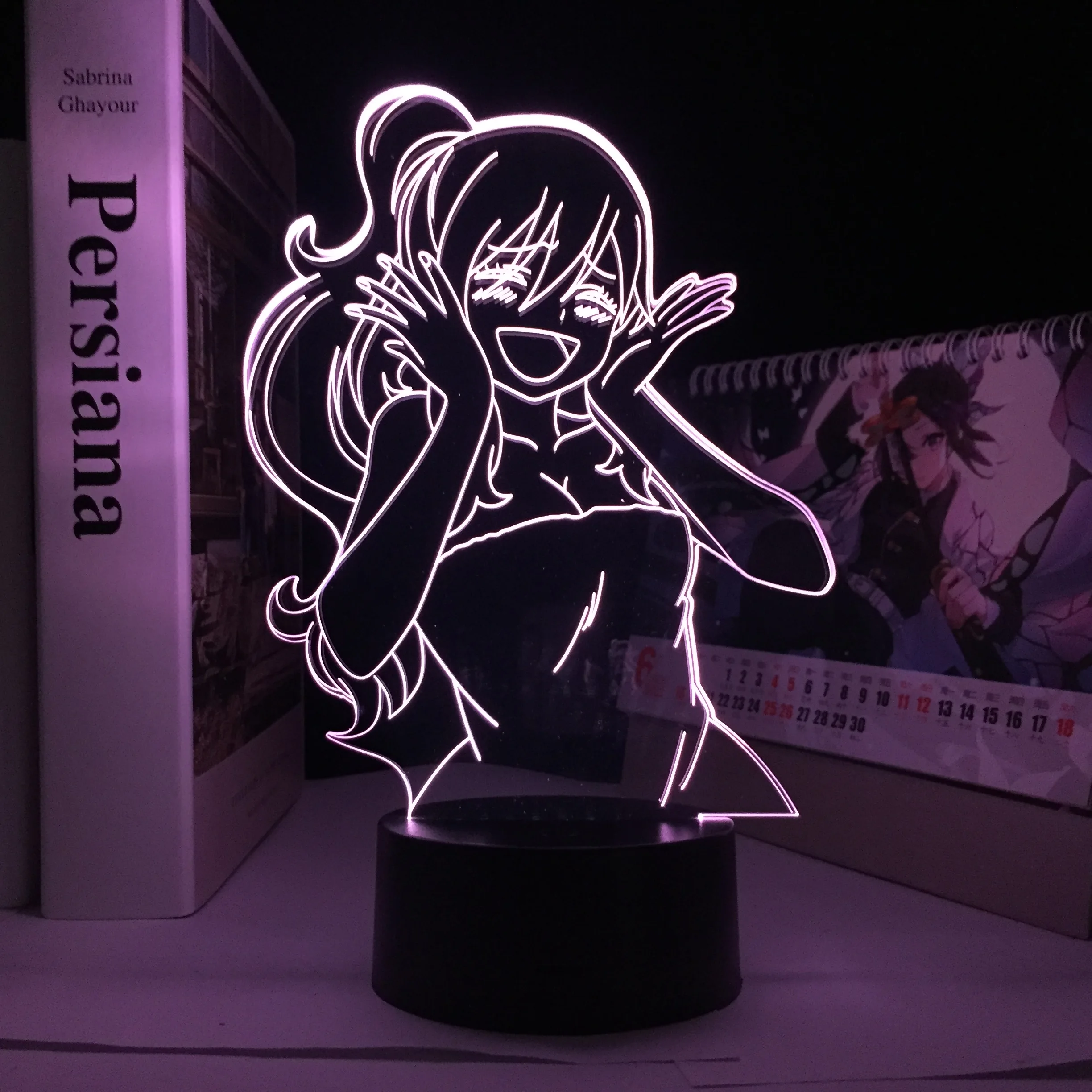 

Juvia Lockser Fairy Tail Anime 3D Light Figure for Bedroom Decor Night Light Room Decor Gift Manga Fairy Tail LED Lamp