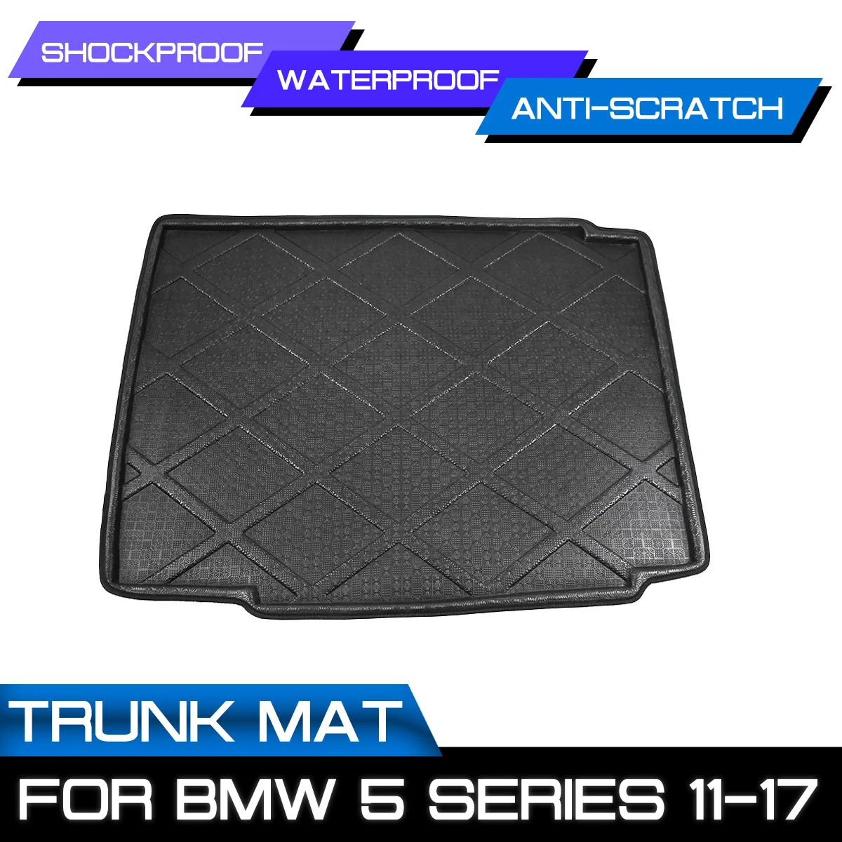 

Car Rear Trunk Boot Mat Waterproof Floor Mats Carpet Anti Mud Tray Cargo Liner For BMW 5 Series 2011 2012 2013 2014 2015-2017