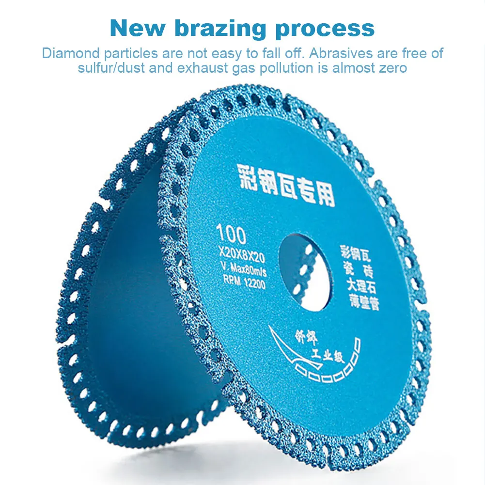 

Composite Multifunctional Cutting Saw Blade 100mmUltra-thin Saw Blade Ceramic Tile Glass Cutting Disc For Angle Grinder