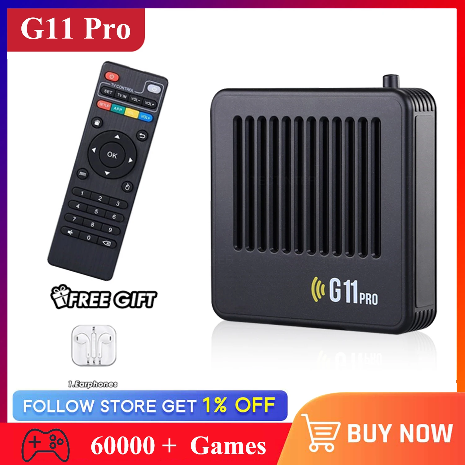 

Игровая приставка Ampown G11 Pro, ретро игровая консоль, 256G, 60000 игр, двойной 2,4G беспроводной геймпад, контроллер, выход 4K