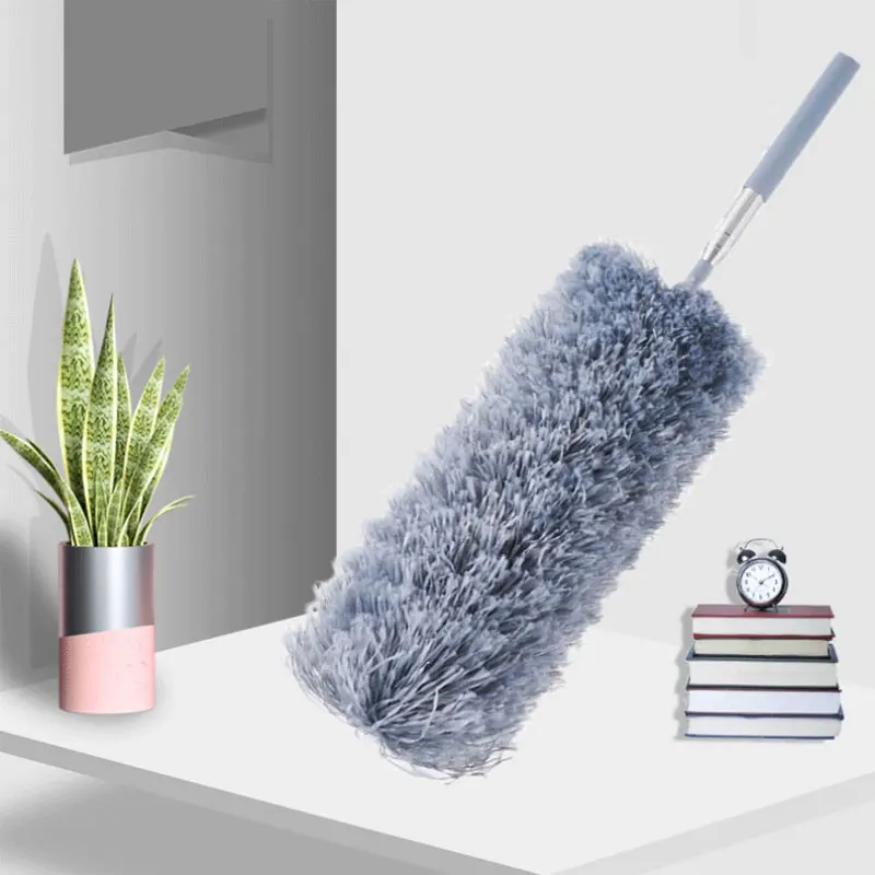 

Telescopic Microfiber Duster 88CM Bendable Head Extra Long Cobweb Duster For Cleaning Ceiling Fan Air-condition Car Furniture