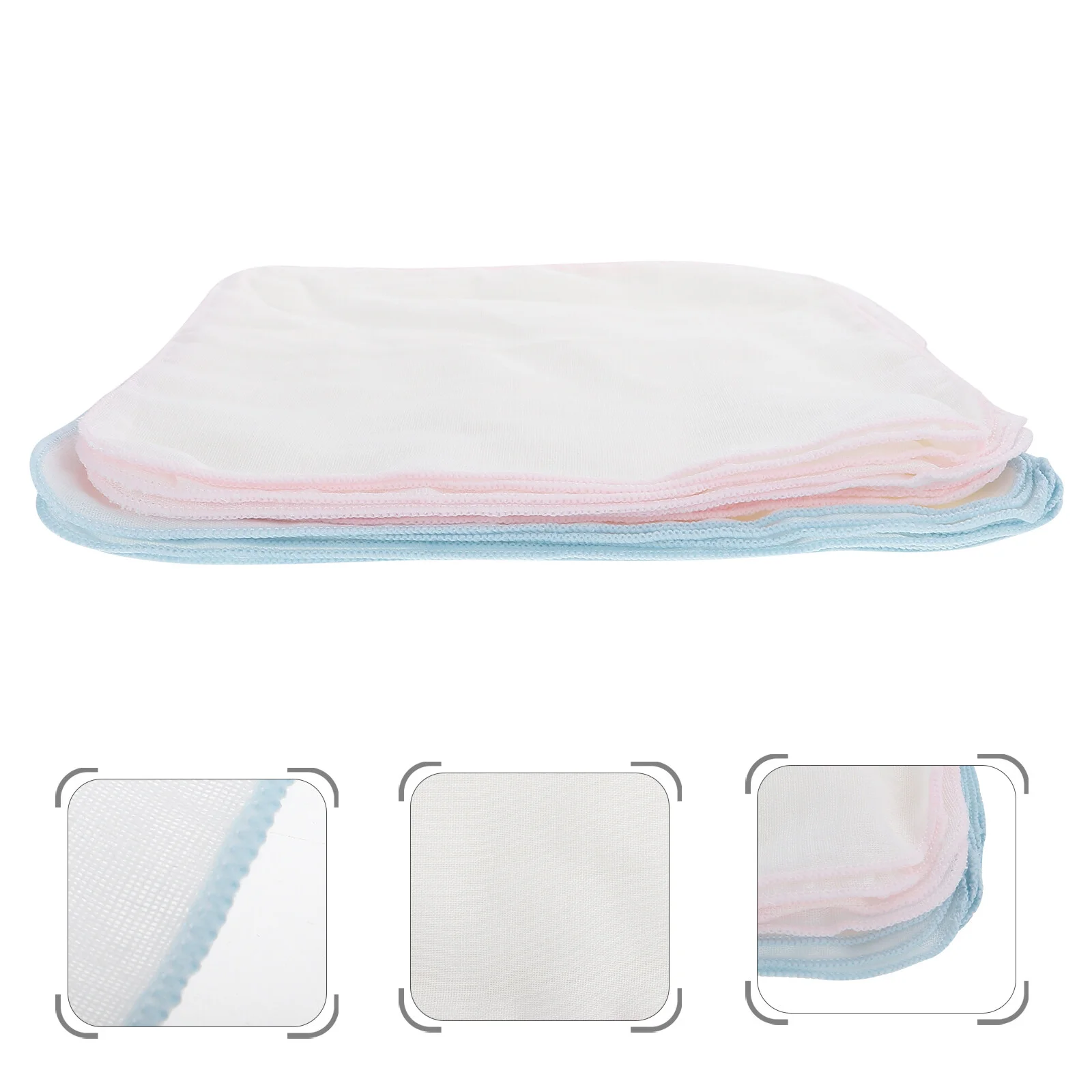 

20 Pcs Gauze Bib Infant Wipes Towel Nursing Saliva Baby Diapers Newborns Double Layer Cotton Washcloth Muslin Towels