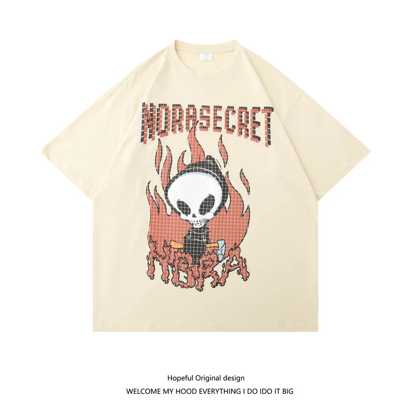 100% хлопок женская футболка гранж гот дьявол печати с коротким рукавом футболки