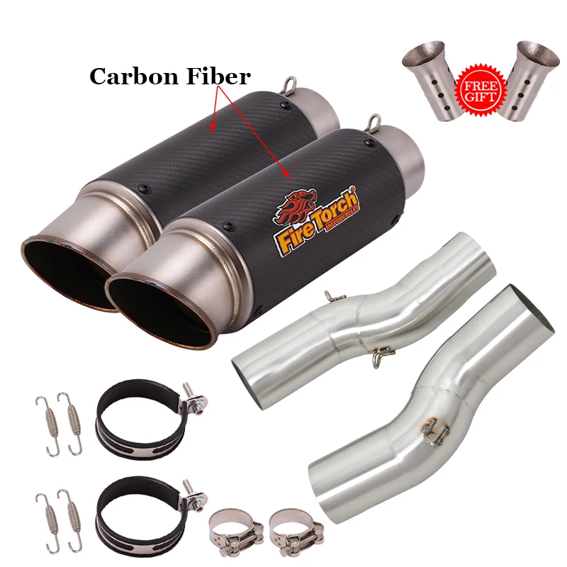 Для Suzuki Hayabusa GSXR1300 GSXR 1300 2021 - 2023 модифид выхлопной трубы мотоцикла двойной