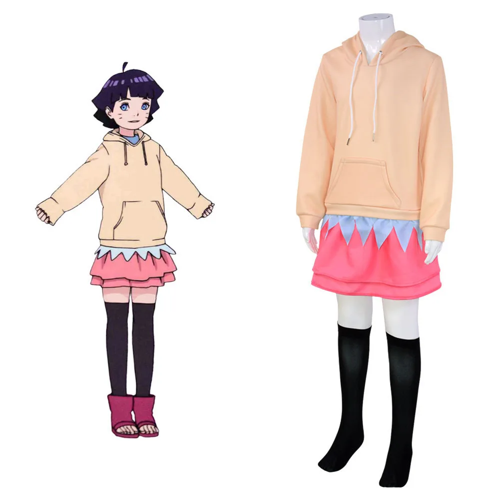 

Anime Uzumaki Cosplay Costume Hoodie Skirt Outfits Halloween Carnival Suit
