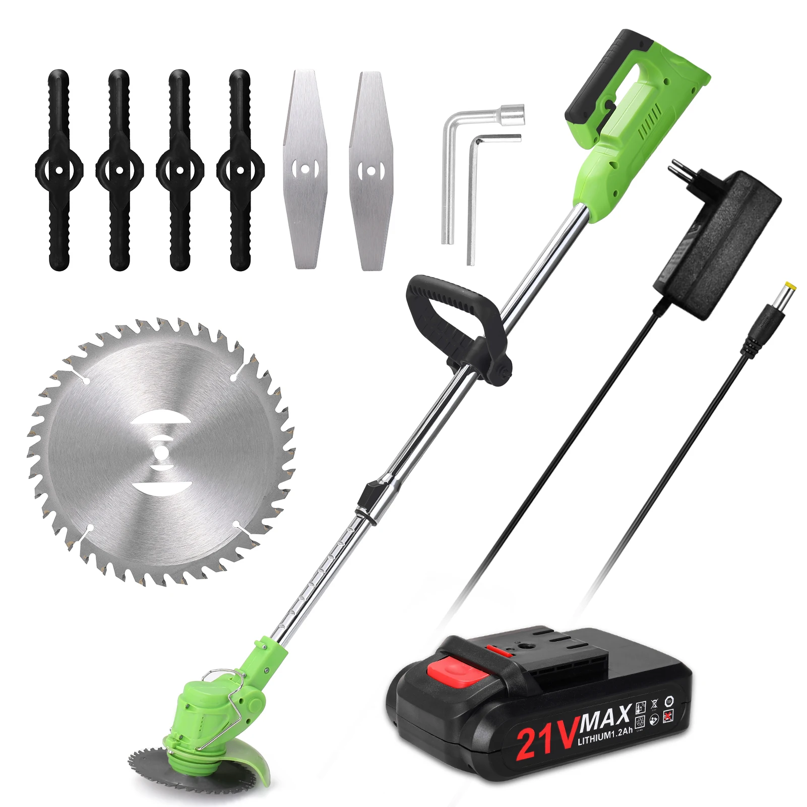 Электрическая газонокосилка беспроводной триммер высокой мощности 21 в