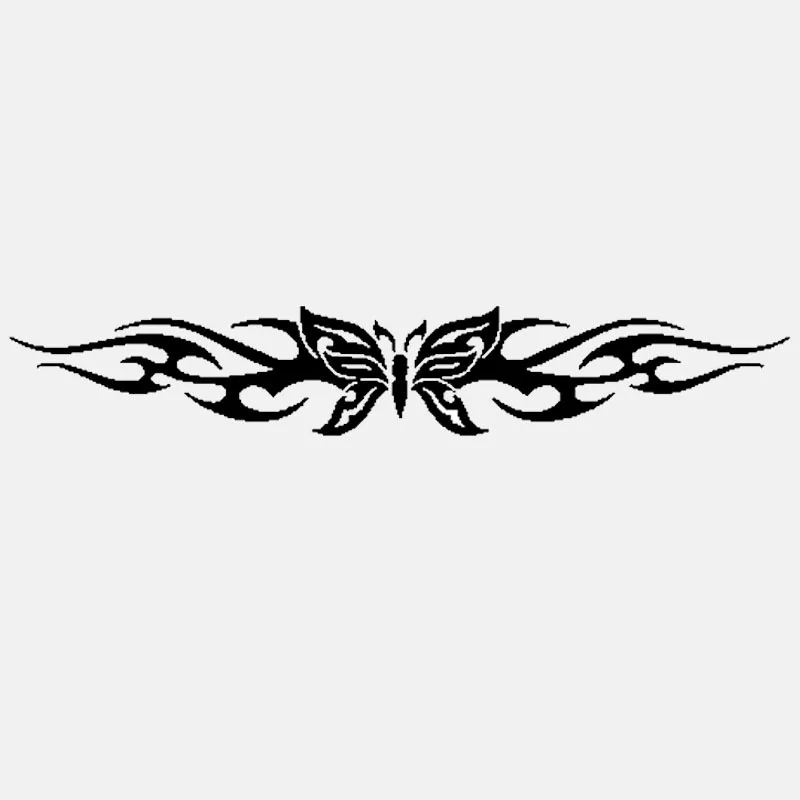 

Car Sticker Butterfly Decal Car Sticker Graphic Tribal Flame Car Creative PVC Waterproof Sunscreen 15cm