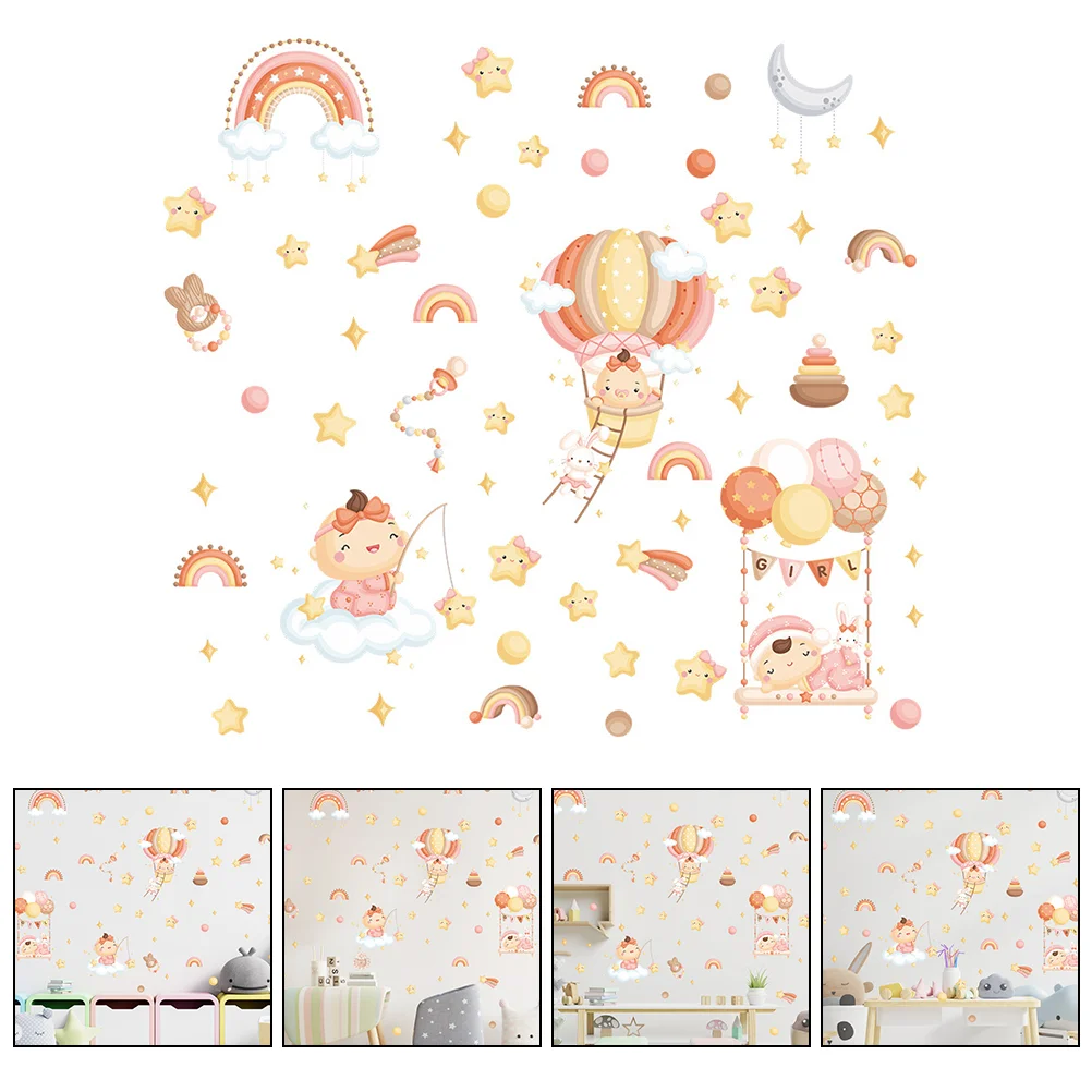 

2 шт., самоклеящиеся обои с изображением Луны