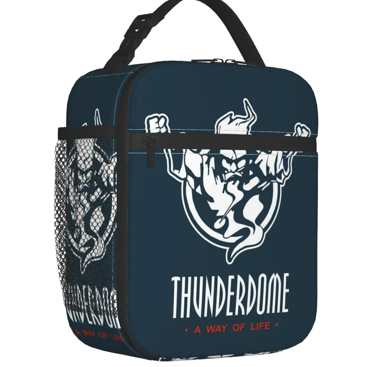 

Thunderdome Insulated Lunch Bag for Women Leakproof Hardcore Gabber Music Festival Cooler Thermal Lunch Box Beach Camping Travel