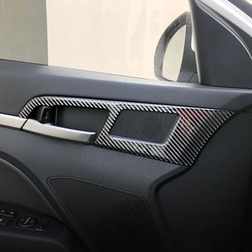 4 шт. Спортивная защитная рамка из углеродного волокна для Hyundai Elantra 2017 2018 2019