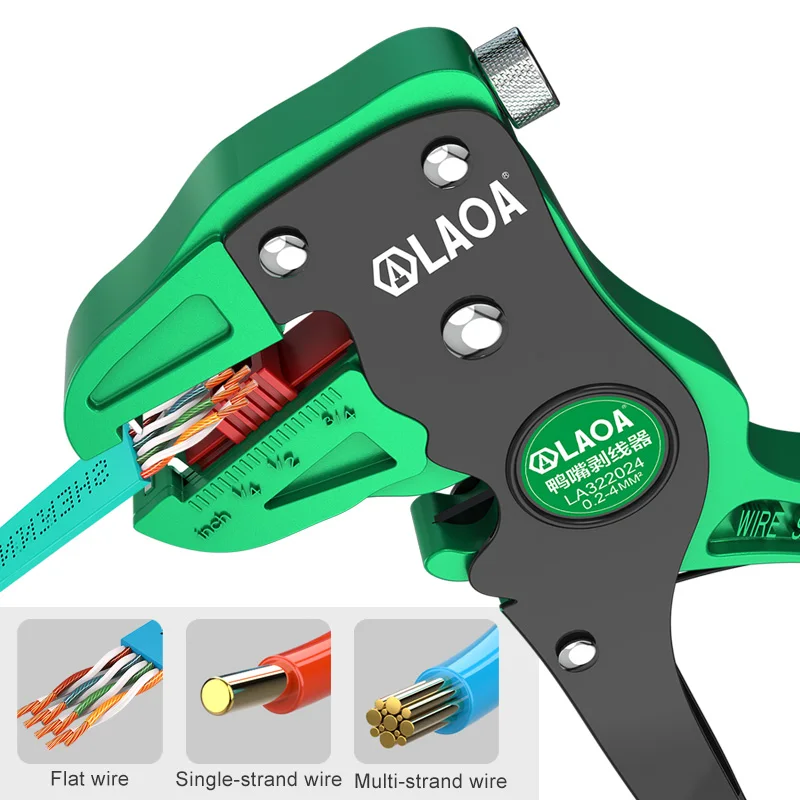 

LAOA Automatic Stripping Pliers Wire Cutter Small Duckbill Adjustable Electric Cable Stripper Tools