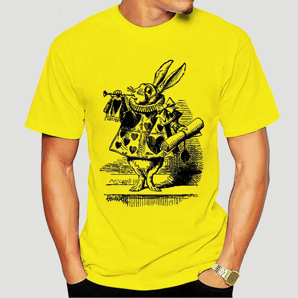 

Pat the T shirt tee in wonderland rabbit Music punk 3264X