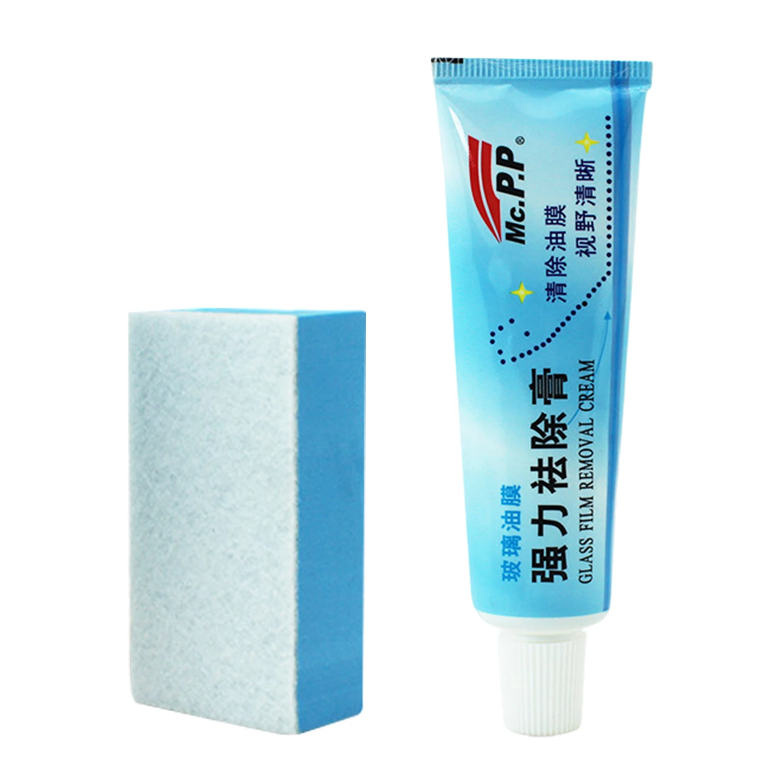 

1pcs Universal Car Glass Polishing Degreaser Cleaner Oil Film Clean Polish Paste For Bathroom Window Glass Windshield Windscreen