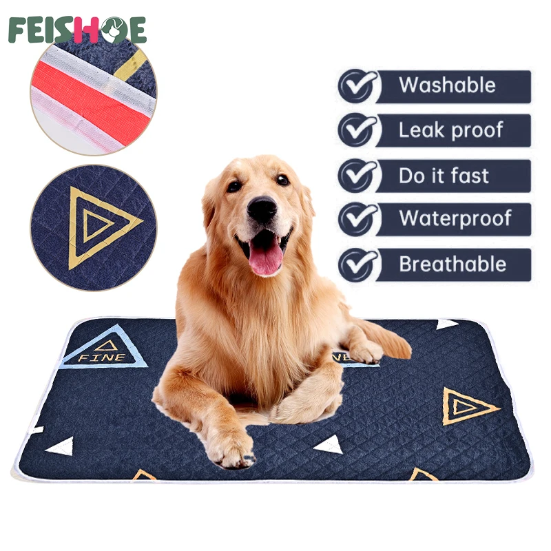 Моющийся коврик для подгузников собак дрессировки щенков многоразовый