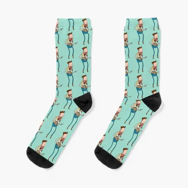 

Cowdoy Crew Socks Unisex Ladies Short Funny Mens Breathable Autumn Comfortable Black Cartoon Winter Sports Women Cute Cotton