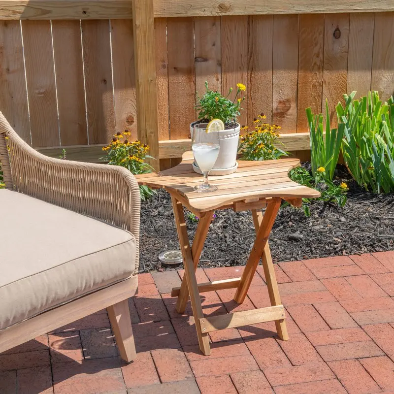 

Уличный складной стол в форме звезды Миртл, натуральный