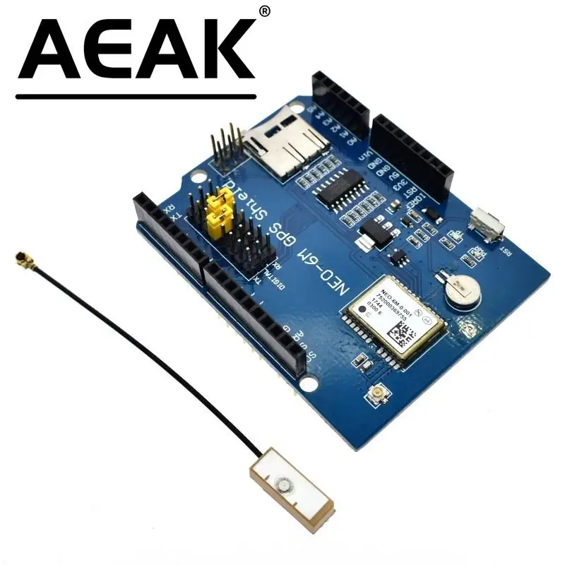 AEAK NEO-6M GPS Φ Плата расширения модуля Щит SPI UART с слотом для SD-карты для Arduino UNO R3 ONE