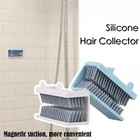 silicone shower hair catcher drain protector magnetic hair bathroom collector e5e2
