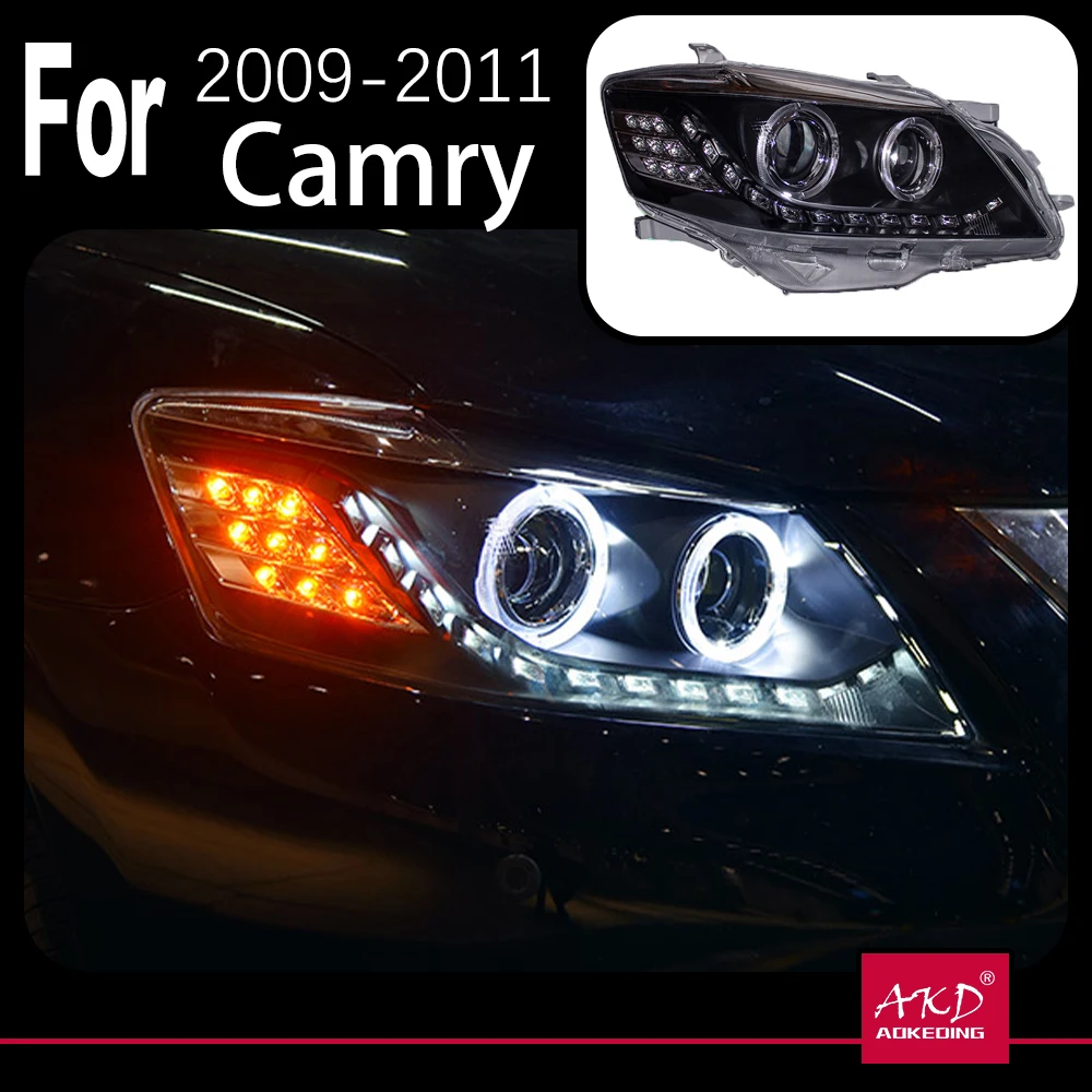 Модель автомобиля AKD для Toyota Camry фары 2009-2011 V45 светодиодный ные LED DRL Hid биксеноновые