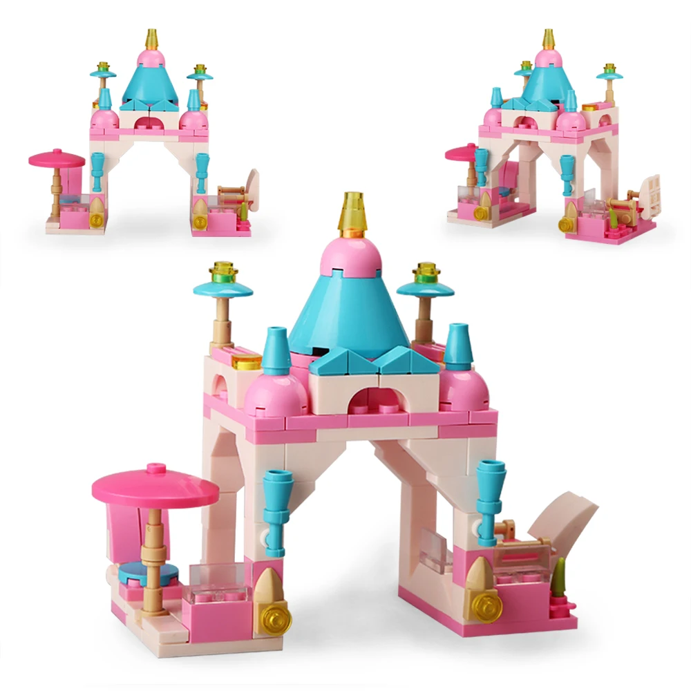 

131pcs Friends Princess Dream Castle Model Building Block Sets Figures Bricks Educational Toys For Girls Birthday Gift