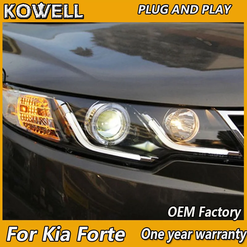 

lens high and low led headlight drl, car style, for kia strong headlights 2010, 2011, 2012 to 2015, parking