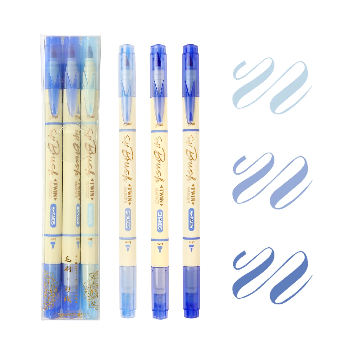 

Маркеры для рисования 18 цветов, 3 шт.