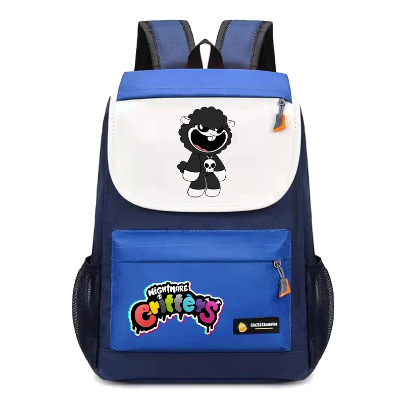 Nightmare Critters Backpack Gaming Peripheral Printed Shoulder Bag Cute Kawaii Large Capacity Storage Bags Back To School Gifts