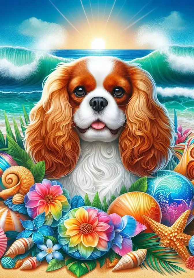 Кавалер Кинг Чарльз бенхейм-лучший из пород DCR летний Садовый флаг 12 дюймов x 17