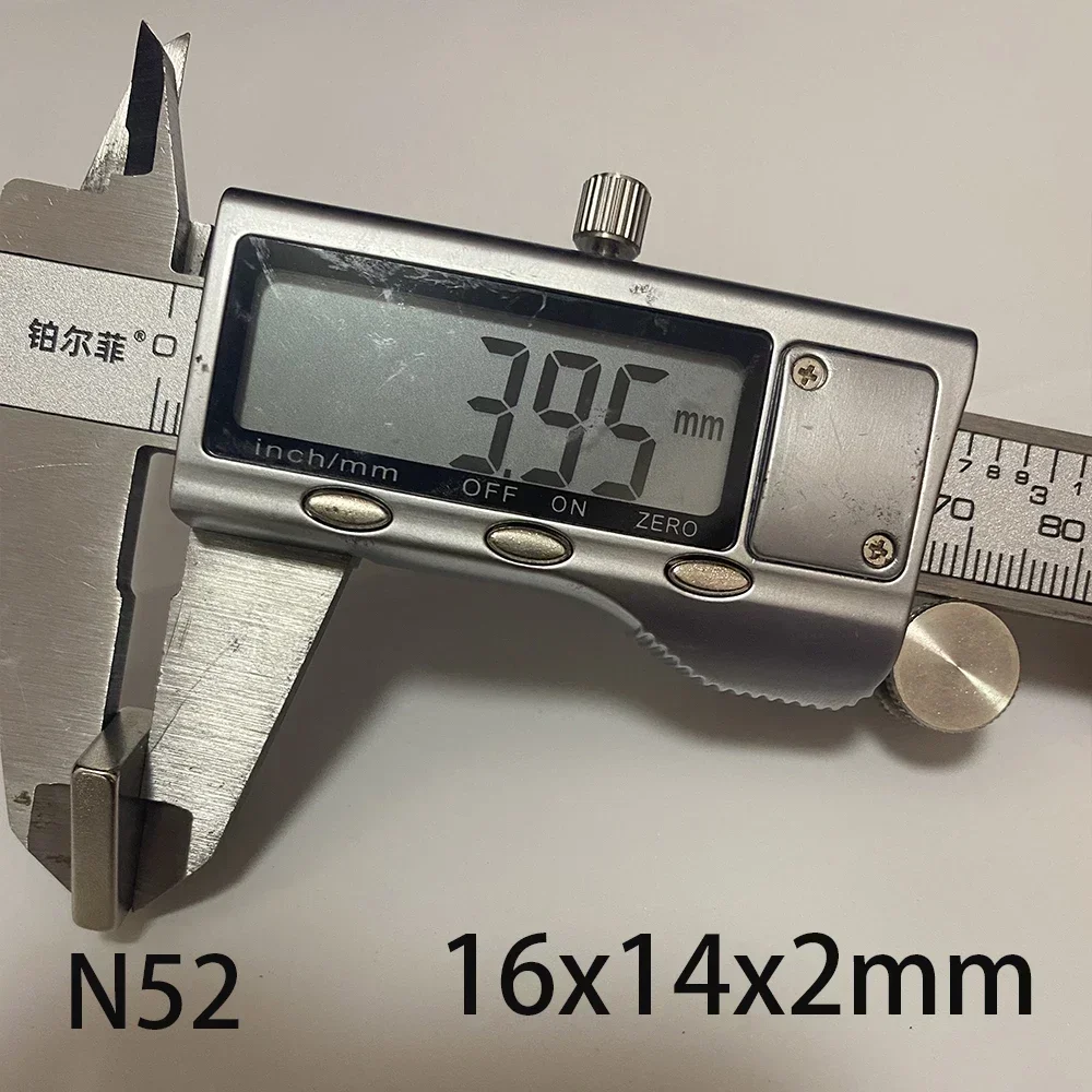 N52 16x12x4 стандартного размера сверхмощный генератор магнитов квадратный