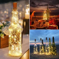 5pcs led wine bottle cork copper wire string lights fairy garlands christmas tree light outdoor navidad diy wedding garden decor