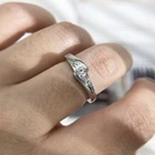 Классическое серебряное кольцо с кубическим цирконием, модное обручальное кольцо, ювелирные изделия для женщин, ZYR504