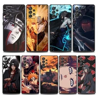 naruto phone case for samsung galaxy a72 a52 a42 a32 a22 a12 a02 a51 a71 a11 a01 soft silicone cover uchiha sasuke itachi anime
