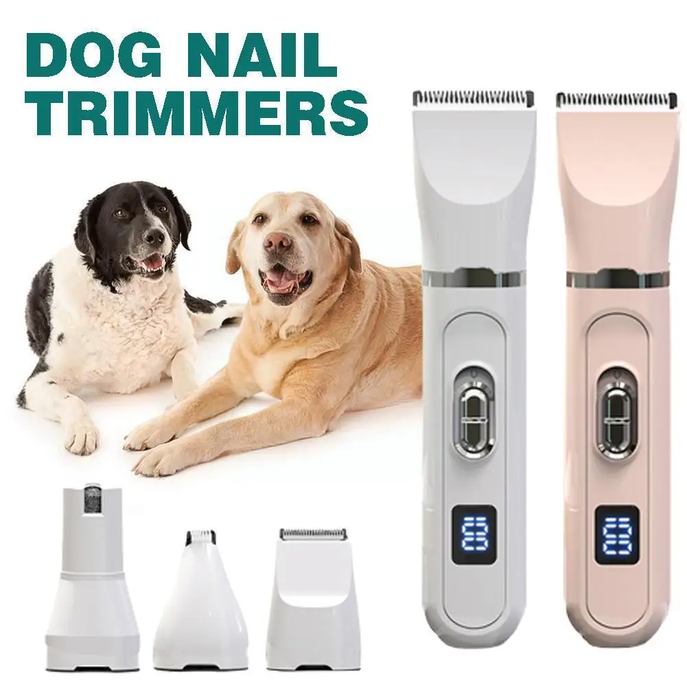 

Dog Clippers Grooming Kit Dog Hair Dog Paw Cordless Dog Quiet Trimmer Nail Rechargeable Grinder Shaver Pet Trimmer Q4F1