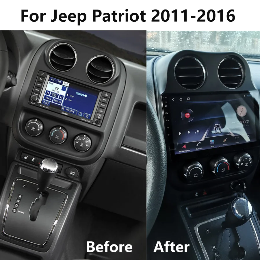

Автомагнитола с GPS-навигацией, Android 11, Автомагнитола для JEEP Compass Patriot 2010, 2012, 2013, 2014, 2015, 2016, 2din, стереоплеер