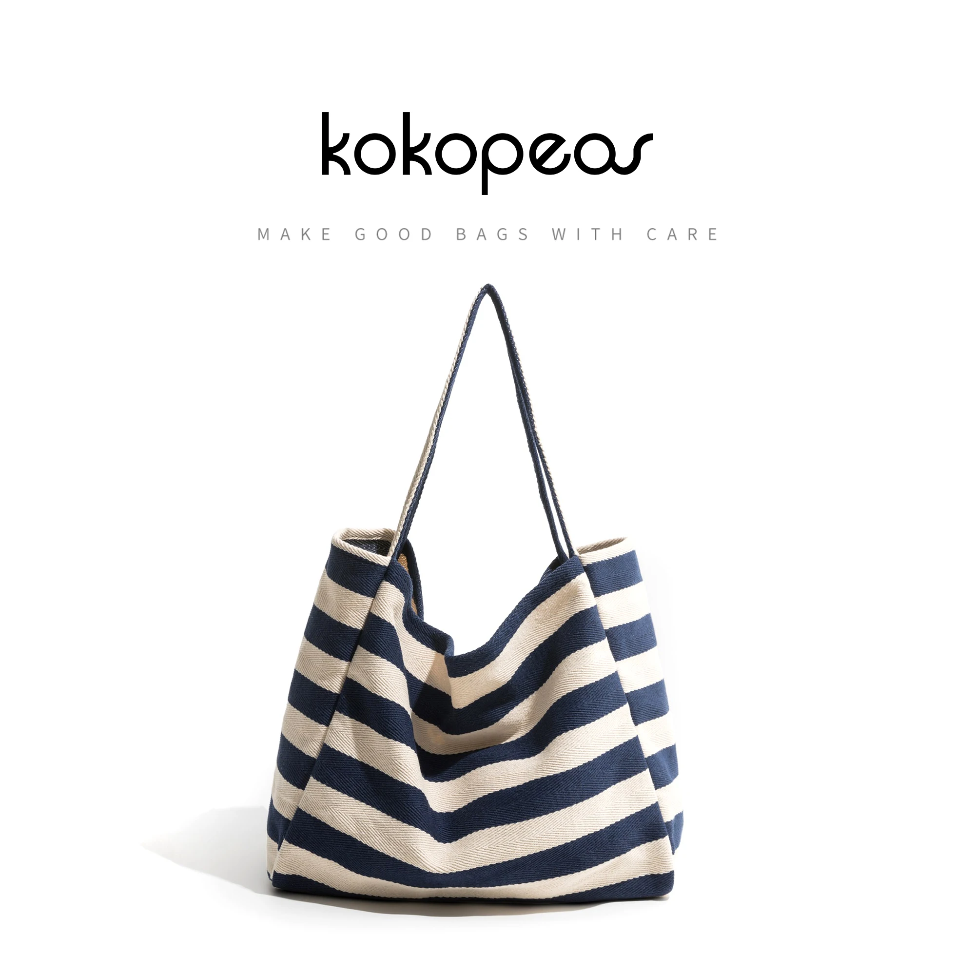 

MABULA модная полосатая Холщовая Сумка многоразовая Экологичная вместительная пляжная сумка через плечо большая Повседневная сумка для поку...