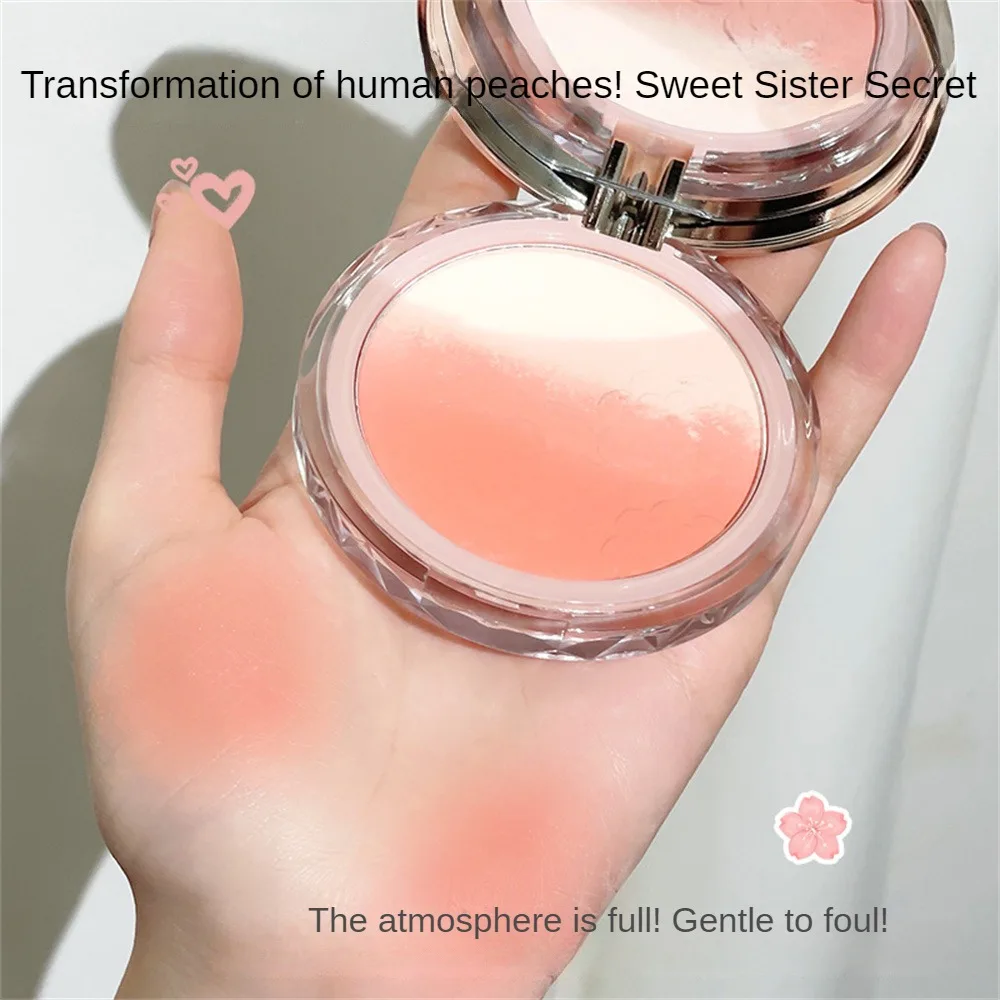 1 ~ 5 шт. пудровые румяна 2 цвета осветляющие природные шоу белые матовые
