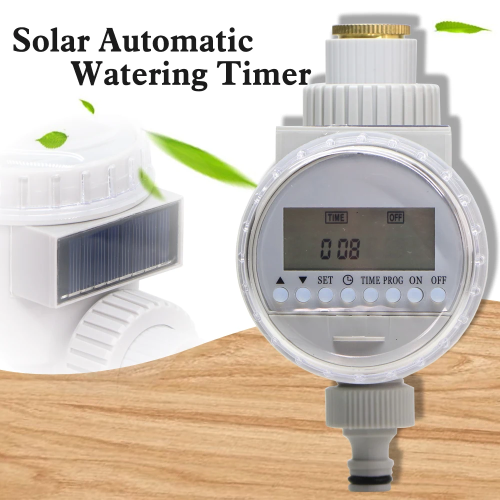 

Garden Solar Power Watering Timer Plant Irrigation Mechanical Controller Automatic Programmable Valve Faucet Hose Drip System