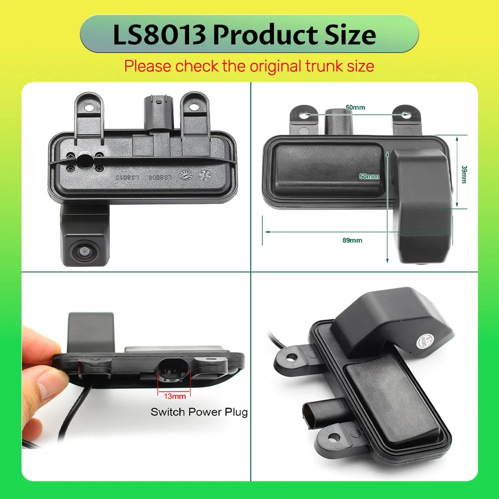 CVBS AHD 1080P Автомобильная камера заднего вида на ручке багажника для Mercedes Benz B Class W246