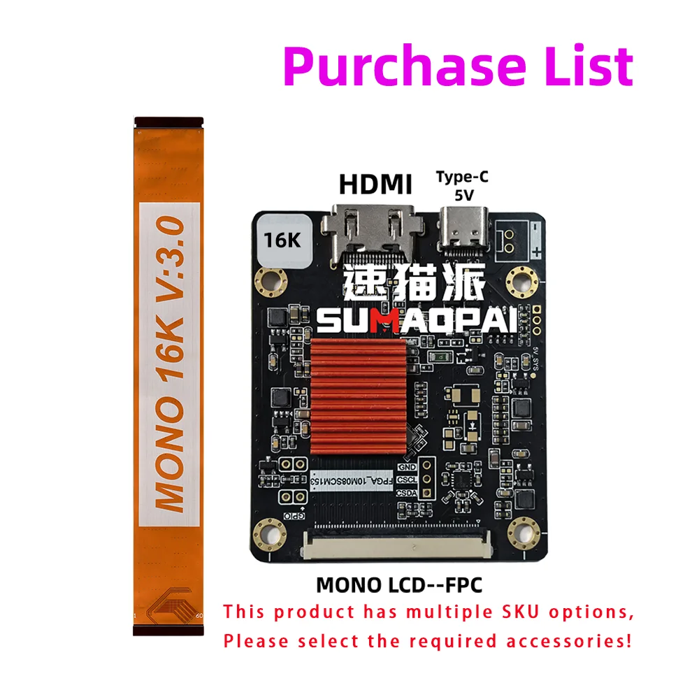 14 0-дюймовые аксессуары для 3D-принтеров 16K: моноэкран драйвер HDMI подходящие