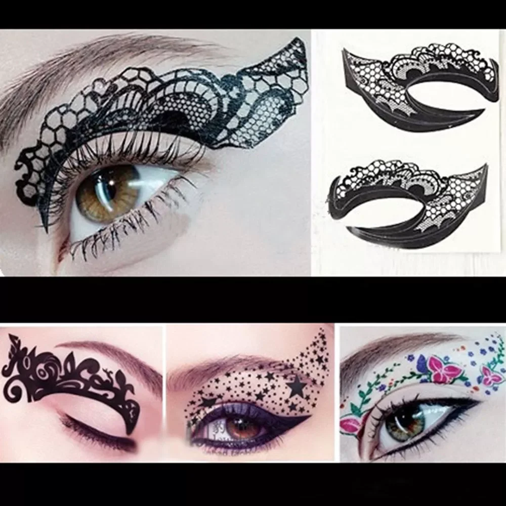 

Fashion Women Temporary Eye Tattoo Sexy Makeup Eyeliner Eyeshadow Sticker Eyes Makeup