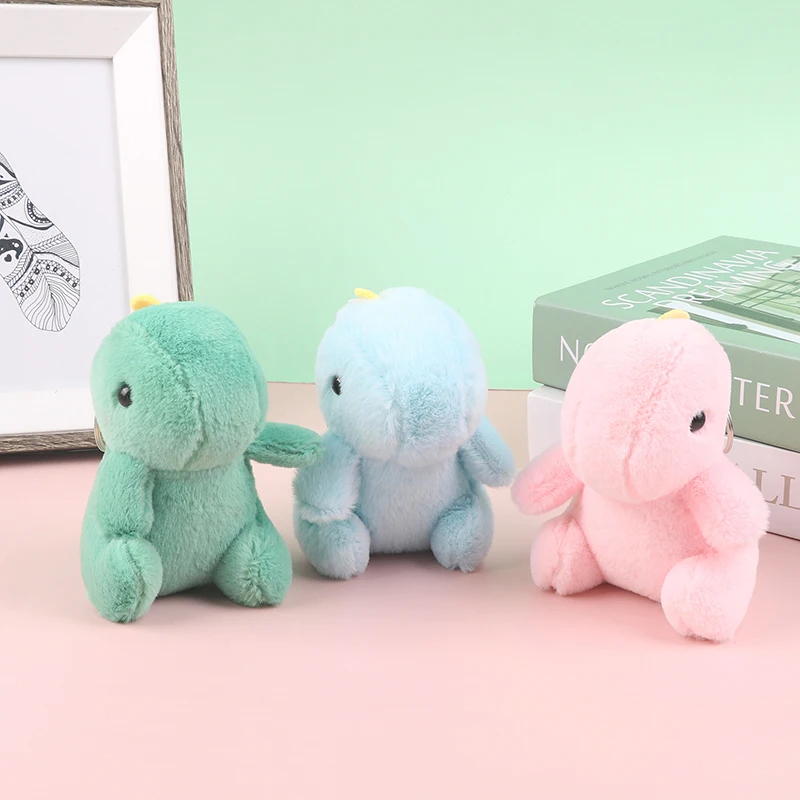 Милый динозавр плюшевая игрушка мультяшное животное подвеска мягкая кукла