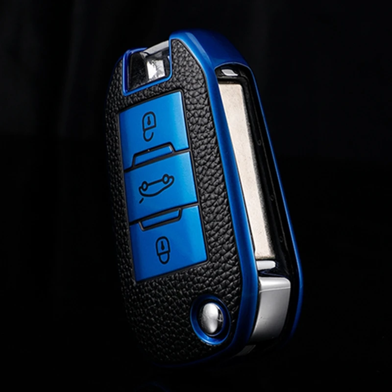 

Car Remote Key Case Cover For Peugeot 208 308 408 508 307 2008 3008 4008 Citroen Scratch-resistant Button protect Shell Holder