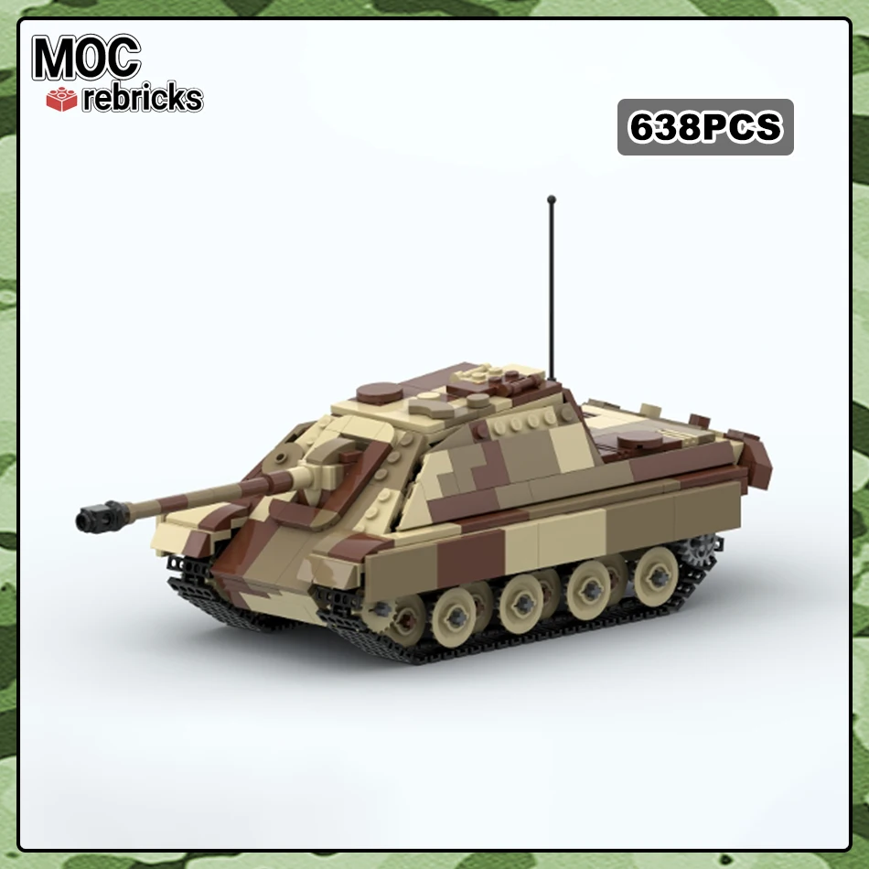 Конструктор Военная серия транспортных средств строительный блок Jagdpanther MOC