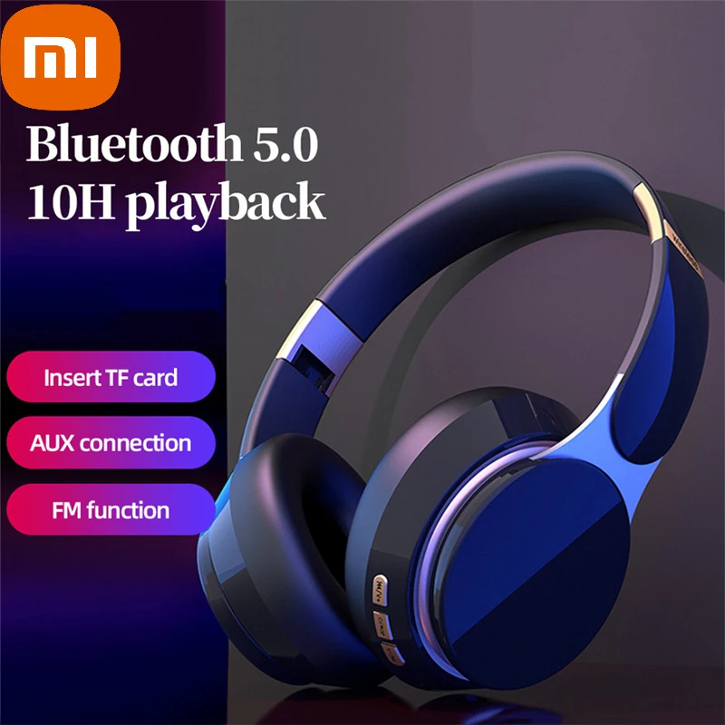 

XIAOMI Bluetooth Headset Foldable Wireless Headphone Stereo Earphone Mp3 Player Support TF Card For iphone Samsung phone