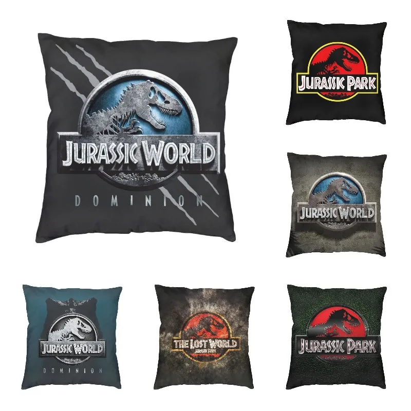 

Jurassic Park Jurassic World Dominion Throw Pillow Case Home Decor Square Dinosaur Cushion Cover 45x45cm Pillowcover for Sofa
