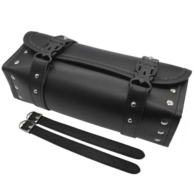 

Motorcycle Tool Bag Waterproof Motorcycle Saddle Bag Portable Leather Saddle Bag Motorcycle Storage Bag For Women Adults